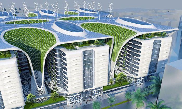 The 'ultimate eco-building': Architect designs futuristic billion-pound ...