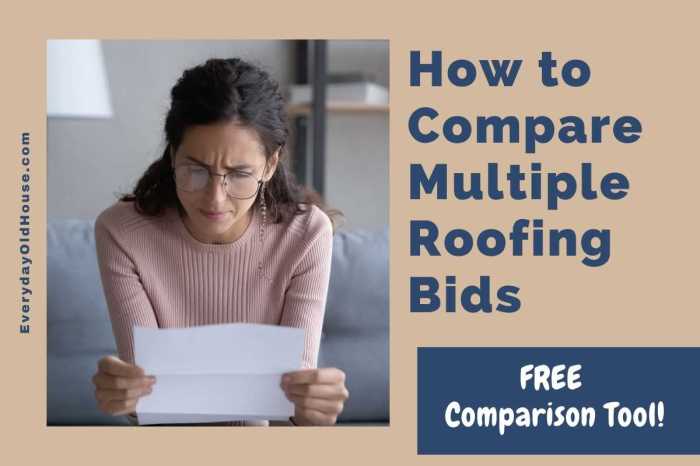 How to Compare Multiple Roofing Quotes [Comparison Tool] - Everyday Old ...