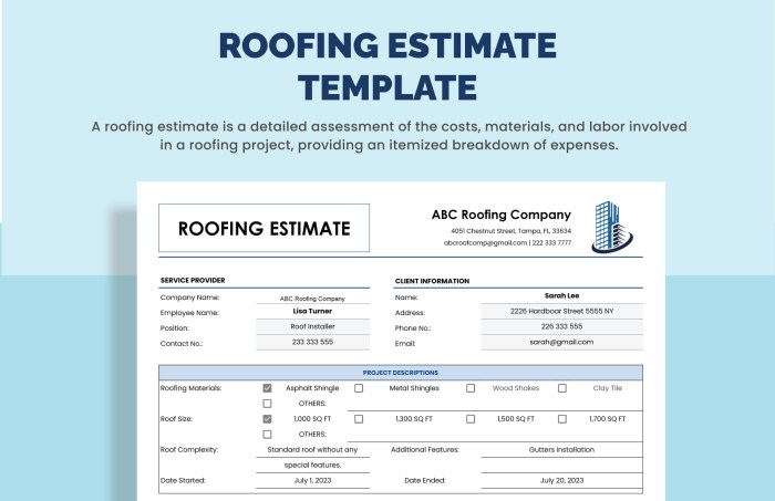 Roofing Estimate Templates - 10 Free PDF Printables | Printablee Roofing Estimate Templates - 10 Free PDF Printables | Printablee